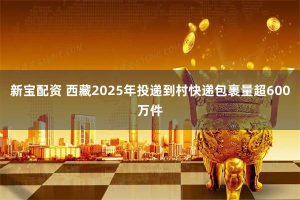 新宝配资 西藏2025年投递到村快递包裹量超600万件